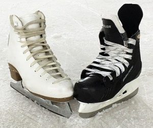 Both figure skates and hockey skates may benefit from an orthotic device.